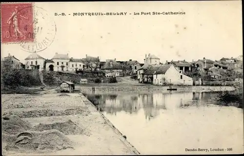 Ak Montreuil Bellay Maine et Loire, Le Porte Ste Catherine