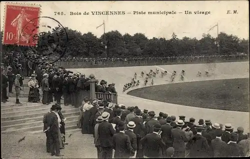 Ak Vincennes Val de Marne, Piste municipale, un virage, velodrome