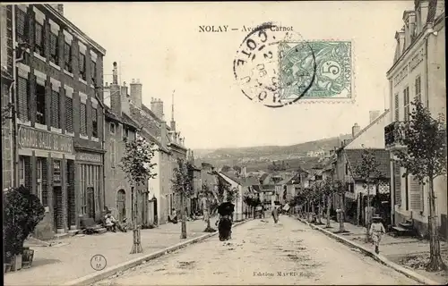 Ak Nolay Côte-d´Or, Avenue Carnot