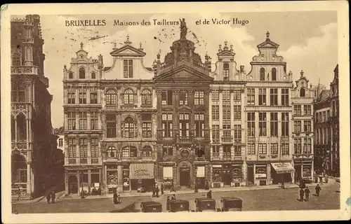 Ak Bruxelles Brüssel, Maison des Tailleurs et de Victor Hugo