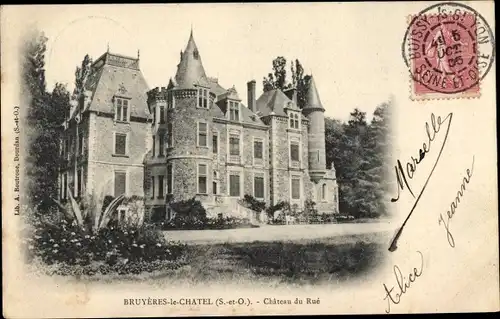 Ak Bruyères le Châtel Essonne, Chateau de la Rue