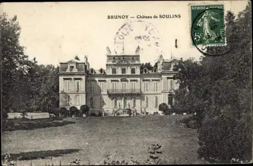 Ak Brunoy Essonne, Chateau de Soulins