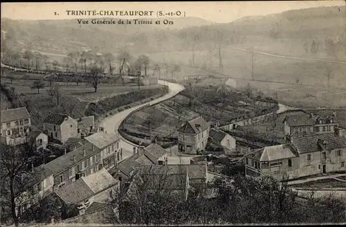 Ak Trinite Chateaufort Yvelines, Vue generale