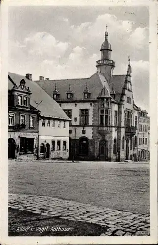 Ak Adorf im Vogtland, Rathaus