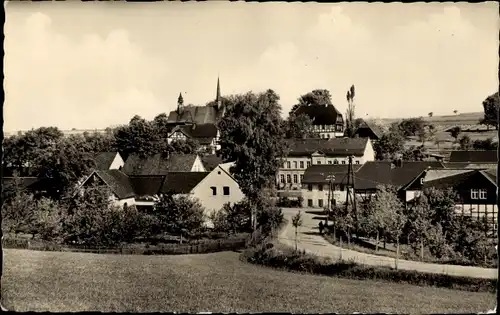 Ak Langenbernsdorf bei Werdau, Teilansicht