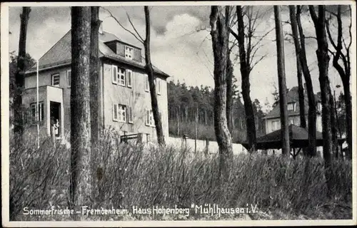 Ak Mühlhausen Bad Elster Vogtland, Fremdenheim Haus Hohenberg