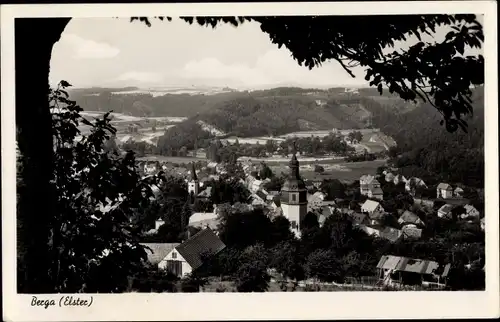 Ak Berga an der Elster Thüringen, Teilansicht vom Ort