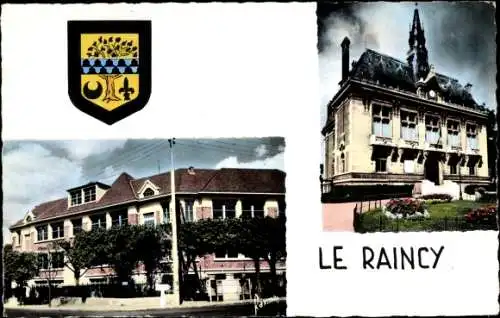 Wappen Ak Le Raincy Seine Saint Denis, Les ecoles