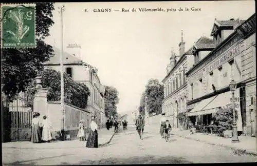 Ak Gagny Seine Saint Denis, Rue de Villemomble