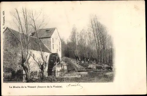 Ak Richebourg Lechelle Seine et Marne, Moulin de la Vicomté, Sources de la Voulzie