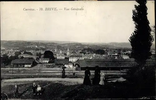 Ak Brive-la-Gaillarde Corrèze, vue générale de la ville et environs