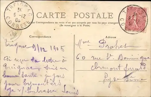 Ak Treignac Correze, Avenue de TUlle