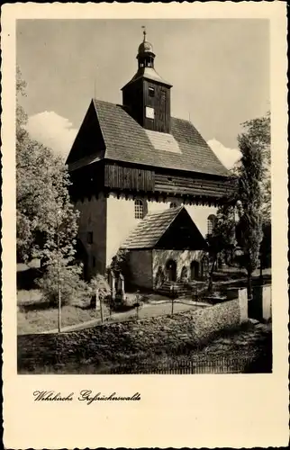 Ak Großrückerswalde im Erzgebirge, Wehrkirche