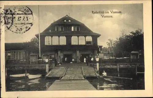 Ak Berlin Zehlendorf Wannsee, Ruderclub