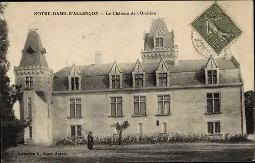 Ak Notre-Dame-d’Allençon Maine et Loire, Château de l'Orchère