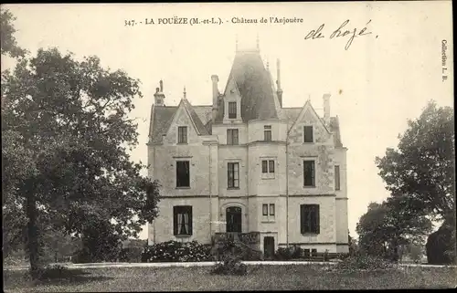 Ak La Poueze Maine-et-Loire, Château de l'Anjouère