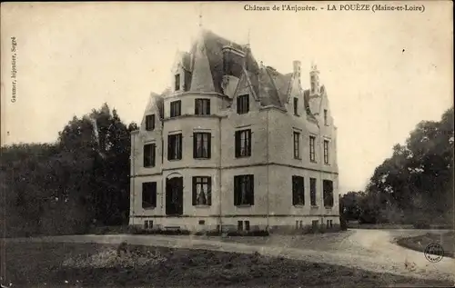 Ak La Poueze Maine-et-Loire, Château de l'Anjouère