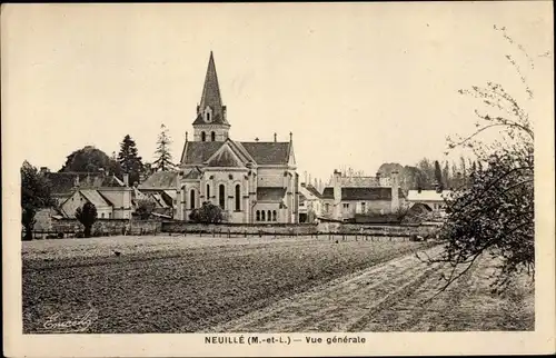 Ak Neuille Maine et Loire, Église