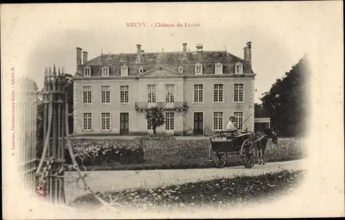 Ak Neuvy Maine et Loire, Château du Lavoir