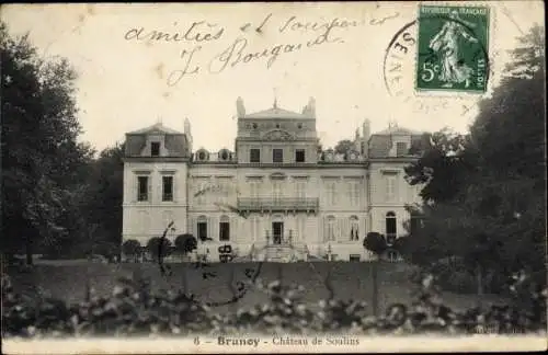 Ak Brunoy Essonne, Chateau de Soulins