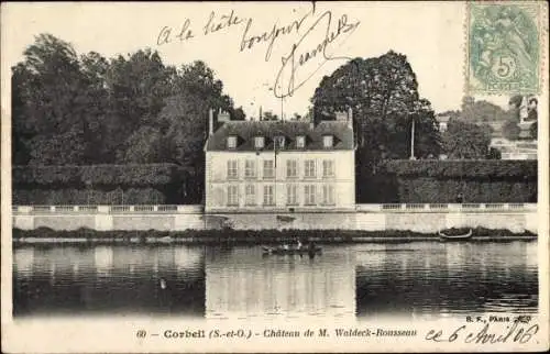 Ak Corbeil Essonne, Chateau de M Waldeck Rousseau