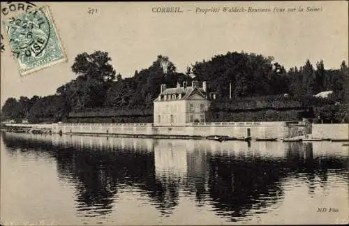 Ak Corbeil Essonne, Chateau de M Waldeck Rousseau