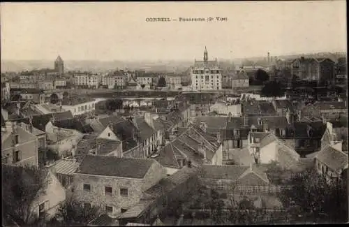 Ak Corbeil Essonne, Panorama