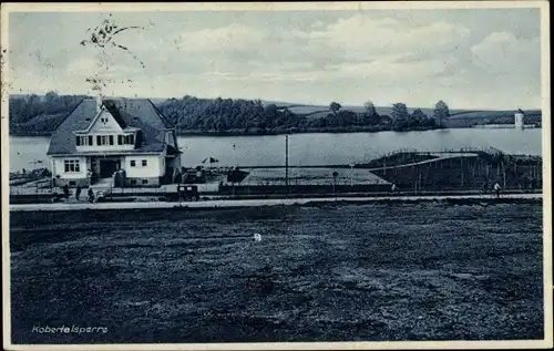 Ak Werdau an der Pleiße in Sachsen, Kobertalsperre, Seehaus