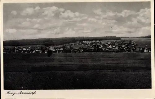 Ak Langenbernsdorf bei Werdau, Panorama