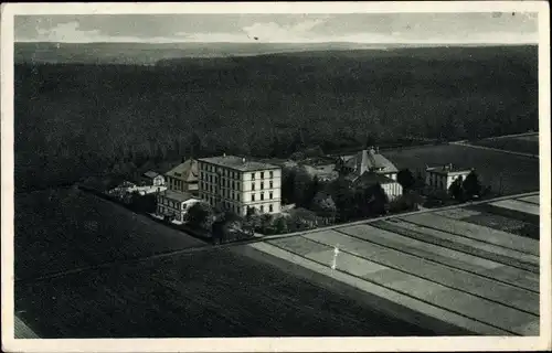 Ak Teichwolframsdorf Thüringen, Erholungsheim, Luftbild