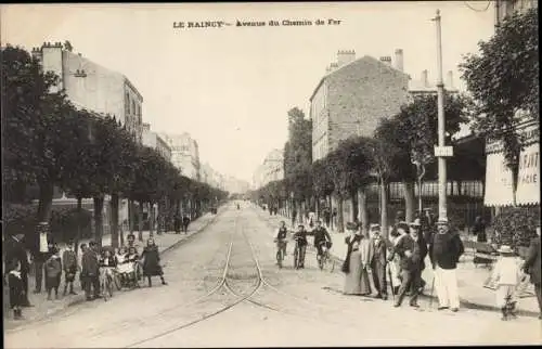 Ak Le Raincy Seine Saint Denis, Avenue du Chemin de Fer