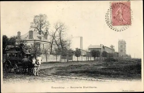 Ak Tremblay les Gonesse Seine Saint Denis, Sucrerie Distillerie