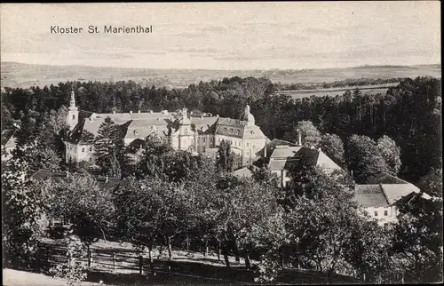 Ak Ostritz in der Oberlausitz, Das Neißetal, Kloster St. Mariental
