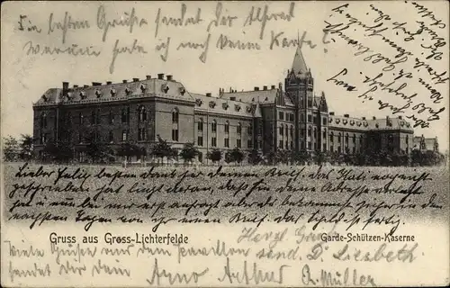 Ak Berlin Steglitz Groß Lichterfelde, Garde Schützen Kaserne