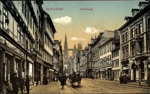 Ak Halberstadt Sachsen Anhalt, Breiteweg