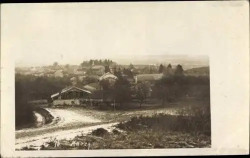 Foto Ak Marcq Ardennes, Panorama vom Ort, Kriegszerstörungen, I. WK