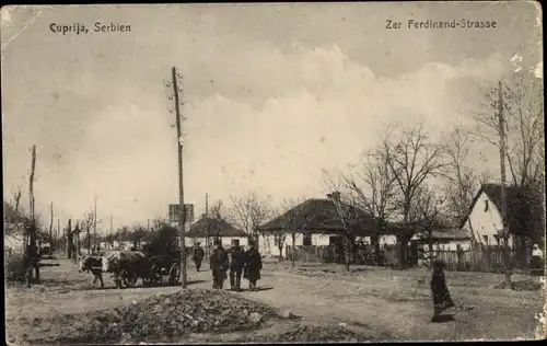 Ak Ćuprija Serbien, Zar Ferdinand Straße