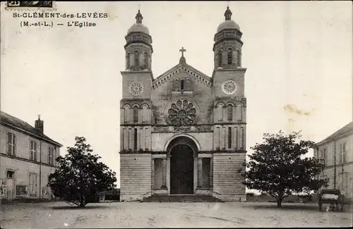 Ak Saint Clément des Levées Maine-et-Loire, L'Église