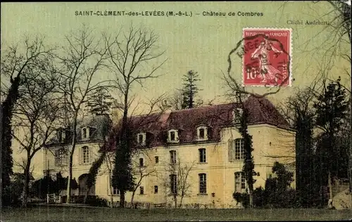 Ak Saint Clément des Levées Maine-et-Loire, Château de Combres