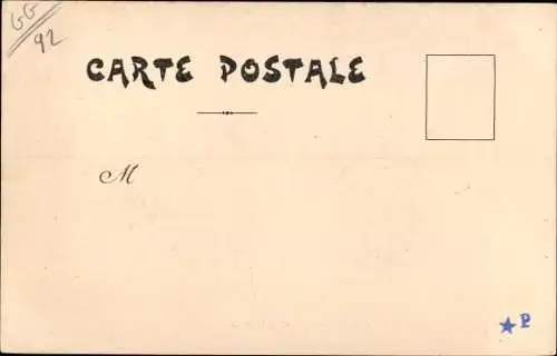 Passepartout Ak Courbevoie Hauts de Seine, Square et Marché