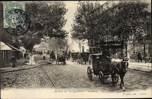 Ak Saint Ouen Seine Saint Denis, Avenue des Batignoles.