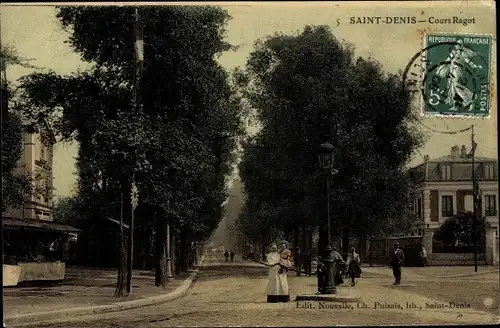 Ak Saint Denis Seine Saint Denis, Cours Ragot