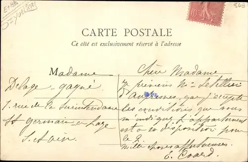 Ak Fourqueux Yvelines, vieille Maison, vue générale