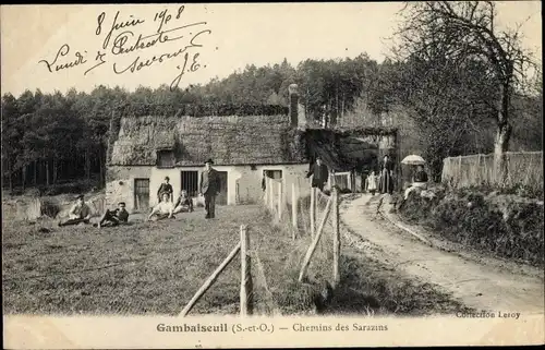 Ak Gambaiseuil Yvelines, Chemins des Sarazins