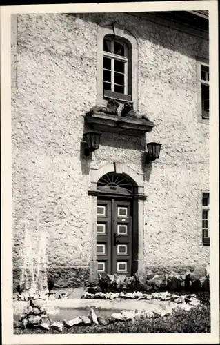 Ak Schmalzgrube Jöhstadt im Erzgebirge Sachsen, Hammerherrenhaus, Tür