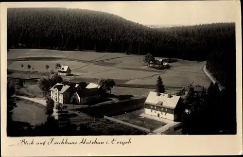 Ak Holzhau im Erzgebirge, Blick auf Teichhaus