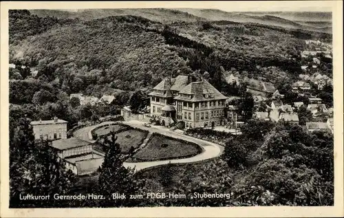 Ak Gernrode Quedlinburg im Harz, FDGB Heim Stubenberg