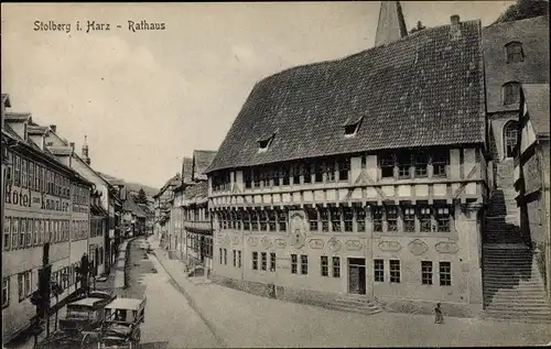 Ak Stolberg Südharz, Rathaus