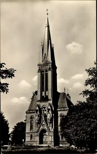 Ak Ostritz in Sachsen, Kirche