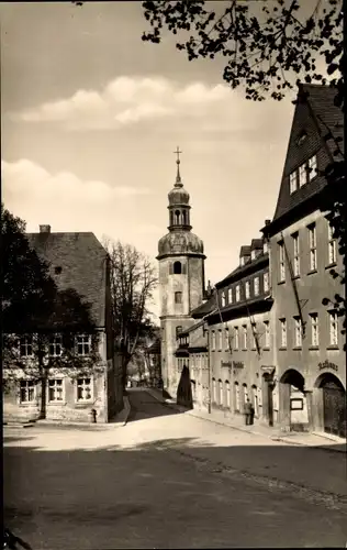 Ak Wolkenstein im Erzgebirge, Markt, Rathaus